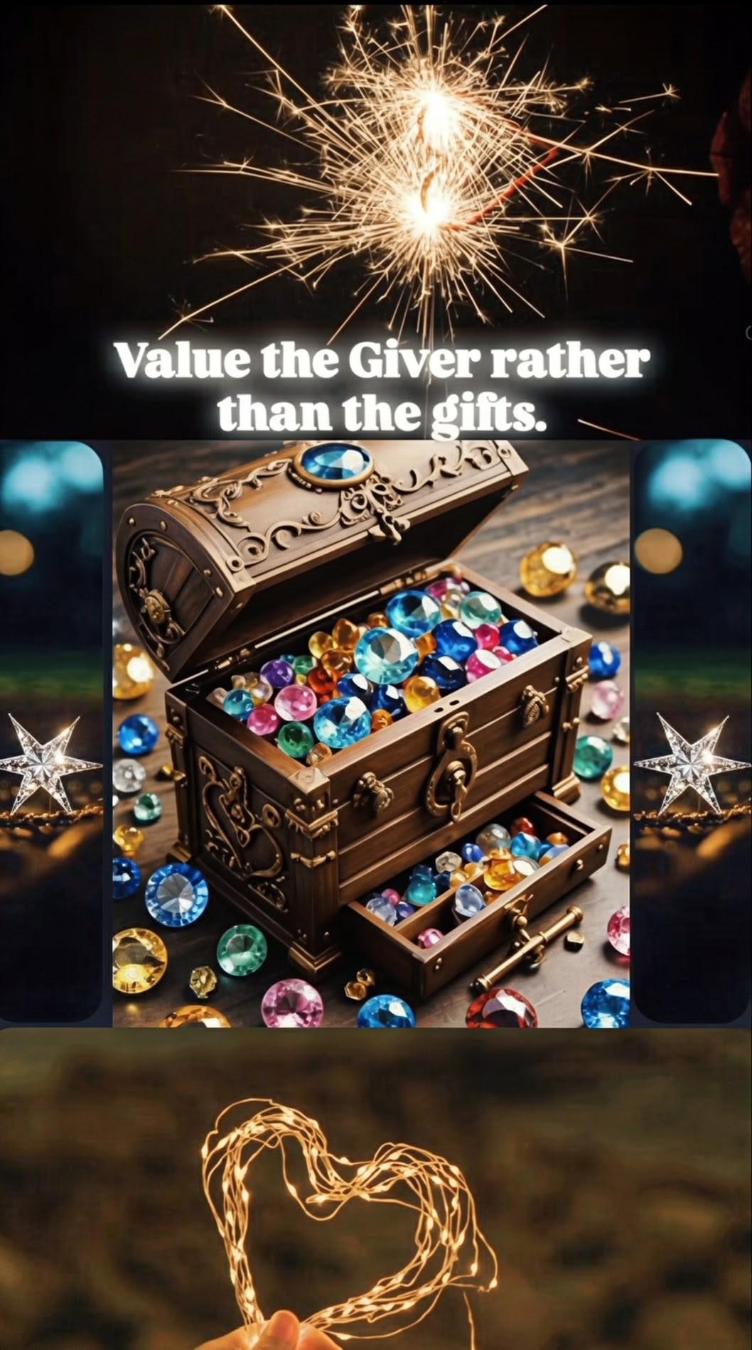 Our Father 𝐉𝐄𝐒𝐔𝐒 lovingly prepares valuable gifts for us throughout our lives 💎❤️💍