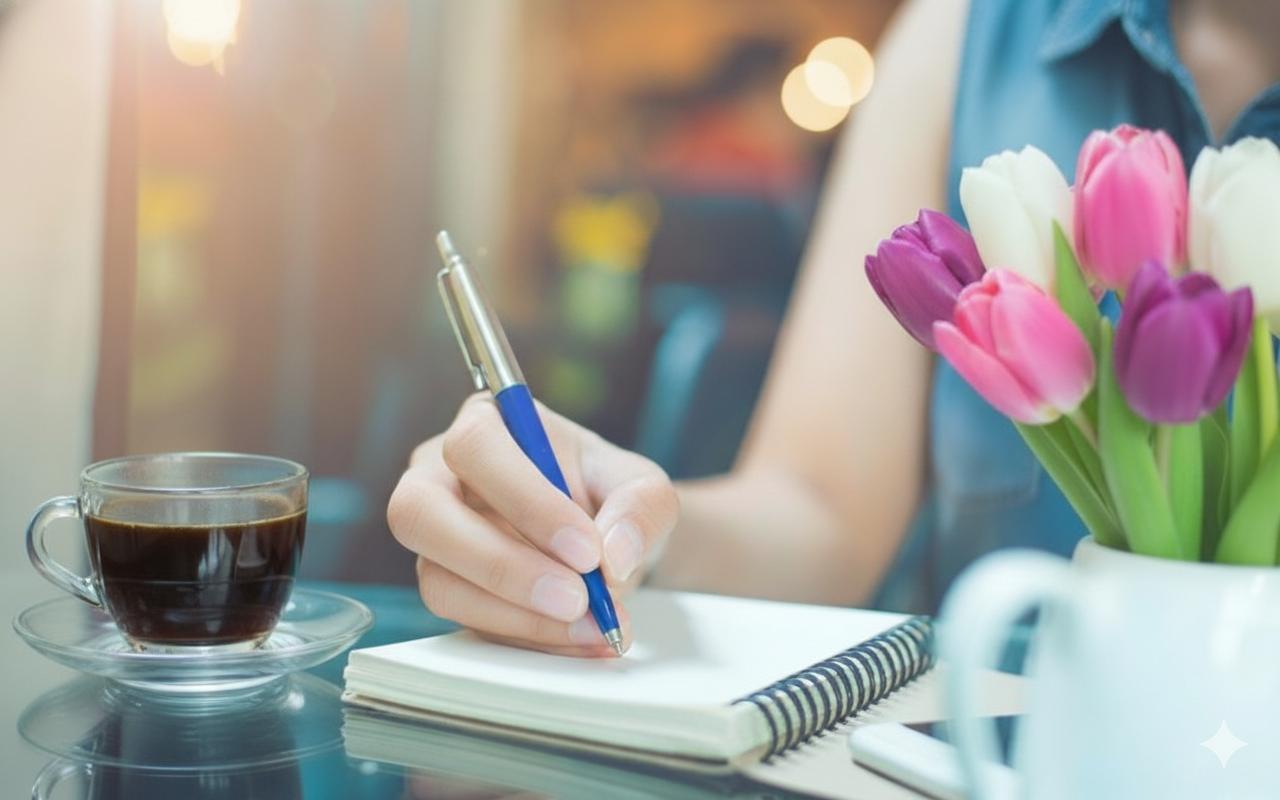 A spiritual background for the testimonials section.